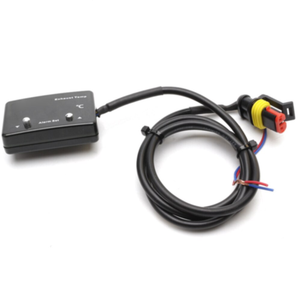 Pantalla Digital LED pirómetro medidor de temperatura de escape motocicletas coche modificado Indicador de Gas con Sensor de Metal accesorios coloridos