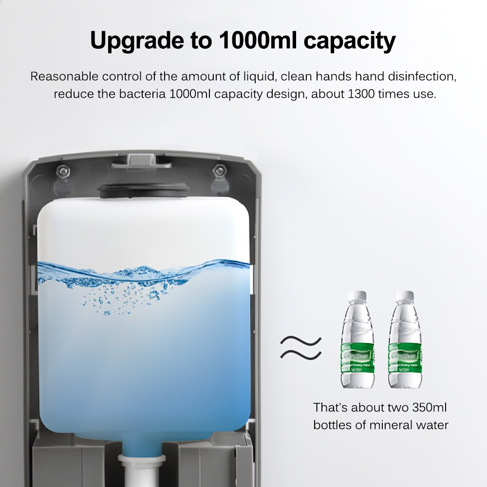 1000ml Automatic Disinfection Machine Automatic Disinfection Sprayer Wall-Mounted Punch-Free Automatic Disinfection Mist Device