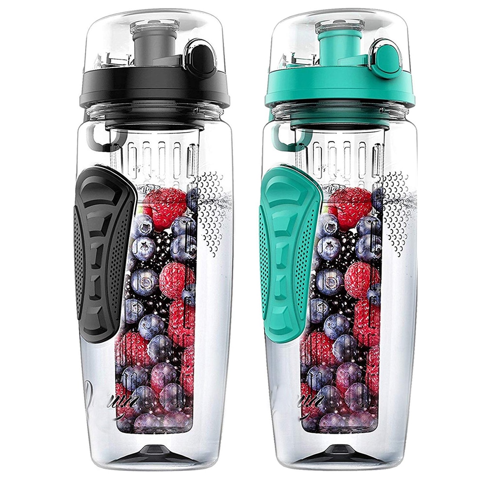 BPA Freie Obst Flasche für Wasser Flasche Obst Infuser Trinken Wasser Flaschen Saft Sport Zitrone Tritan Wasser Flasche Fitness Mädchen