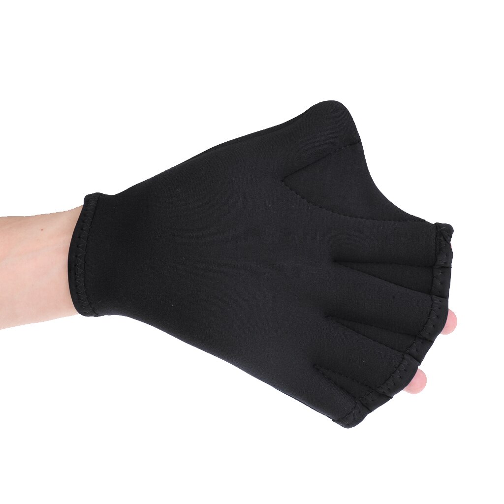 2x Neopren Schwimmen Schwimmhäute Ausbildung Flossen Hand Paddel Surfen Tauchen Handschuhe