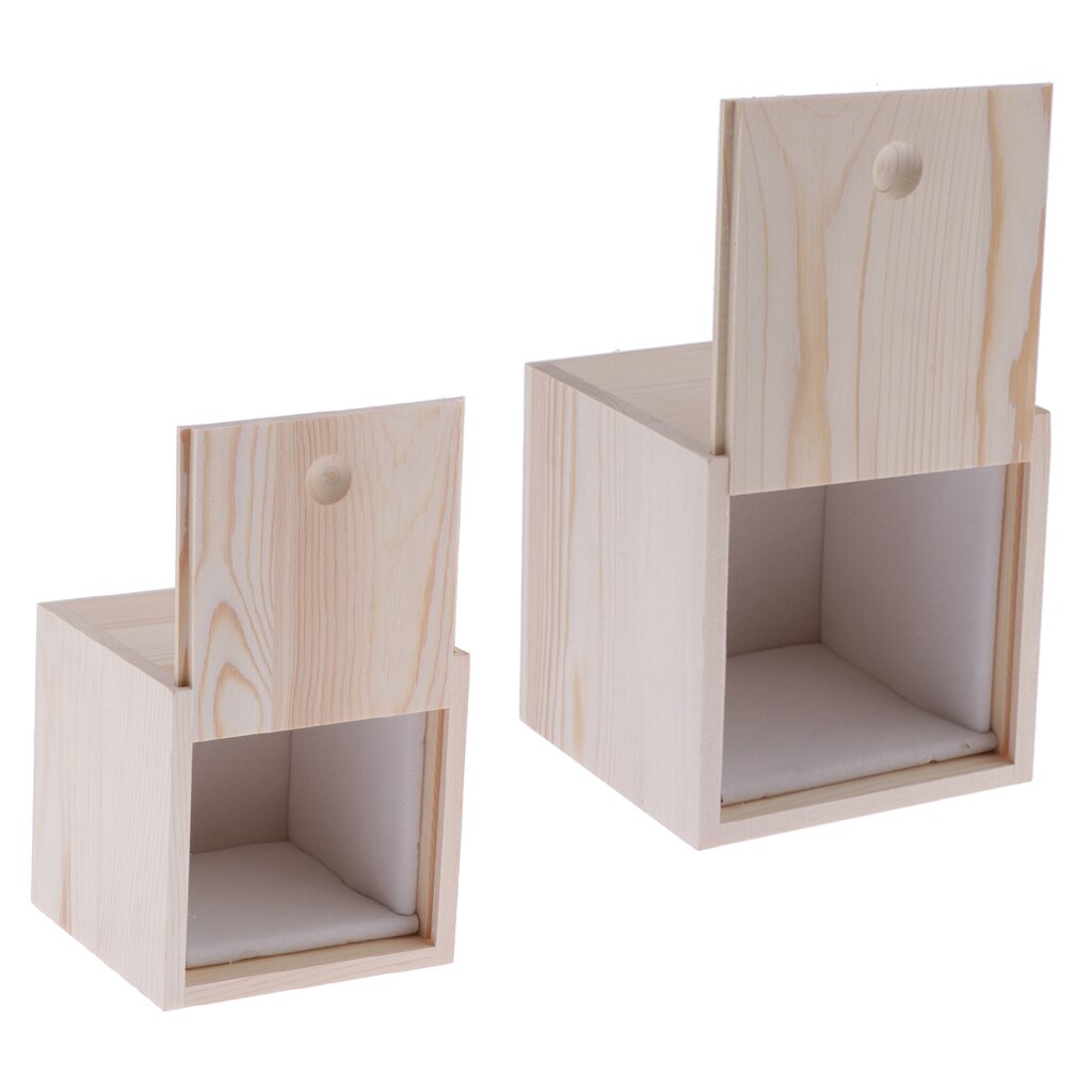 Wooden Box Doll Storage Case Carrying Holder with Lid for 18 inch, 24 inch BJD Dolls