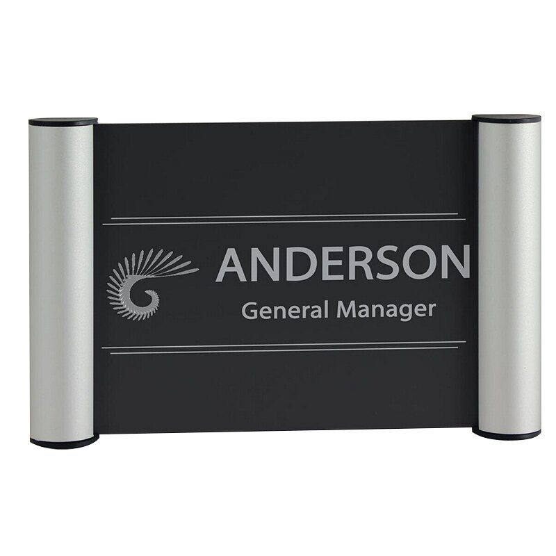 DEZHI-Aluminium Alloy Indoor Wall Mount Sign Holder Display INFO Poster,Paste Type Door Sign Bulletin Board