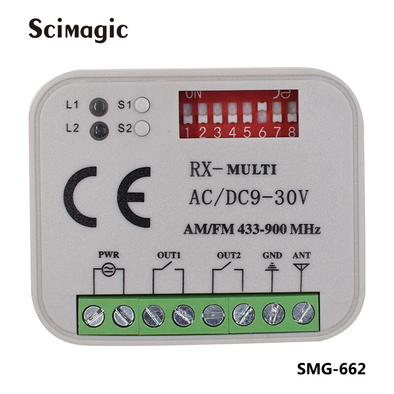 Récepteur de télécommande de porte de garage DITEC GOL4 / 4C / BIXLP2 / BIXLS récepteur d'ouverture 433.92mhz