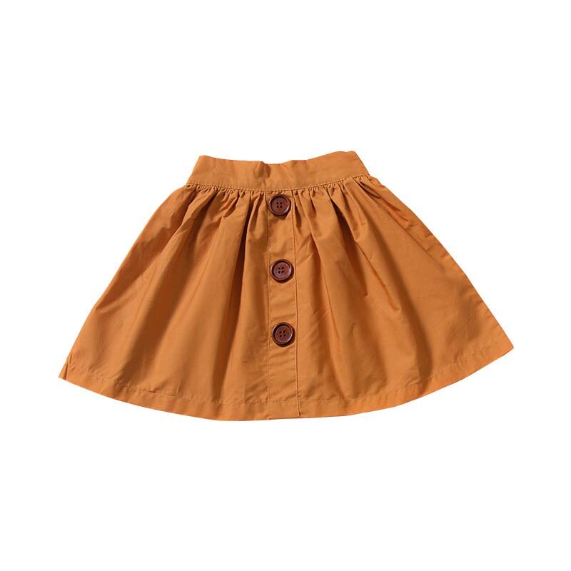 Mini jupes d'été couleur bonbon pour filles | Jupes Mini à boutons, printemps pour bébés filles, mignons et solides