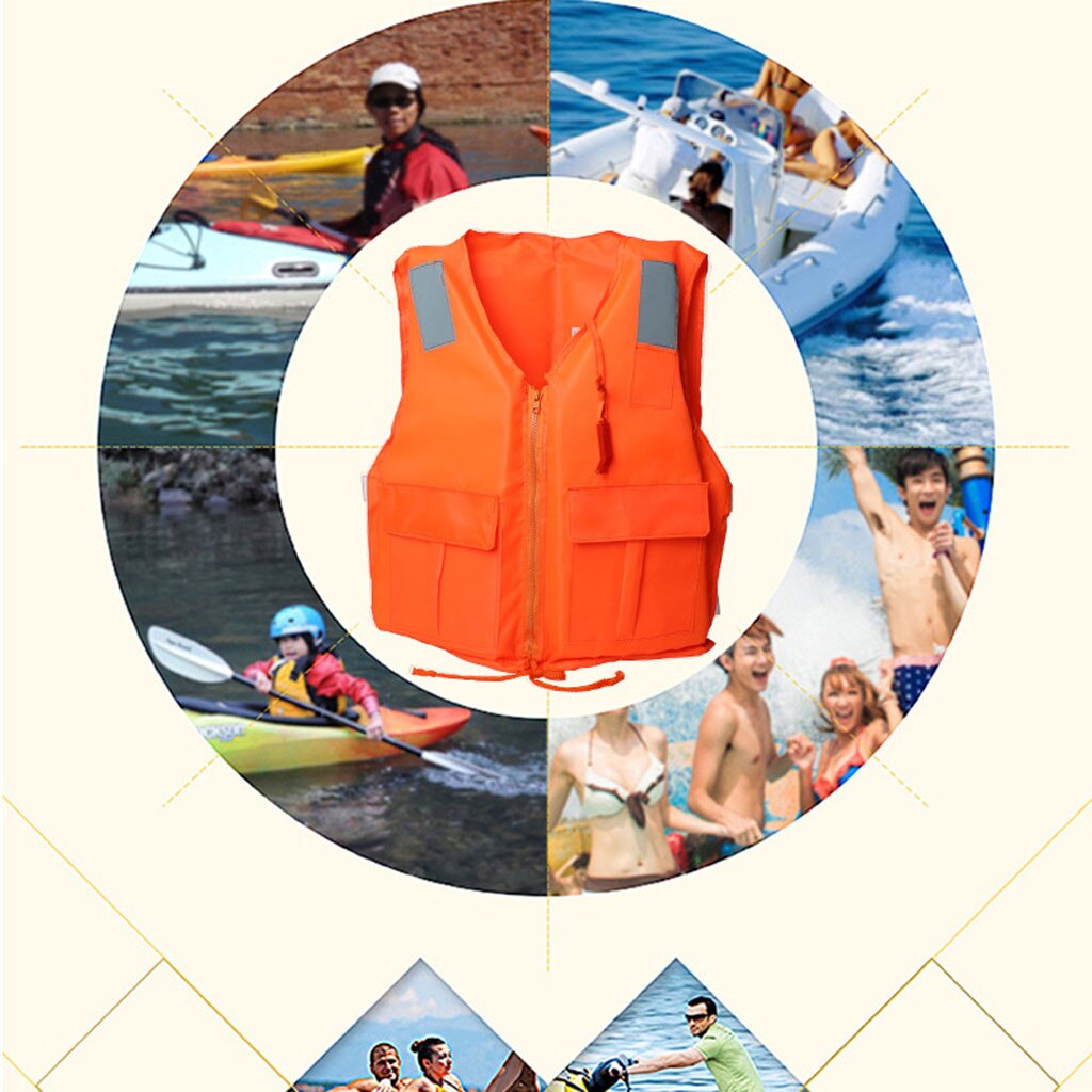 Adults Life Jacket Aid Vest Kayak Ski Buoyancy Fishing Boat Watersport Universal Windsurfing Surfing Swimming Boating Ski Vest