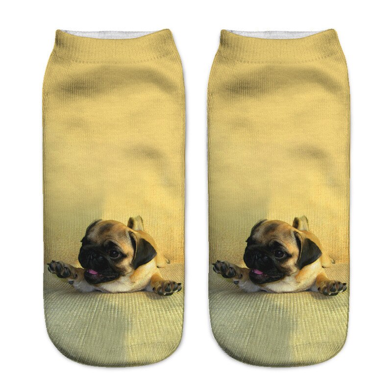 SLMVIAN 3D Printed Chihuahua Dog Puppy Women Socks Cute Low Cut Ankle Sock Multiple Colors Style CN005: 7