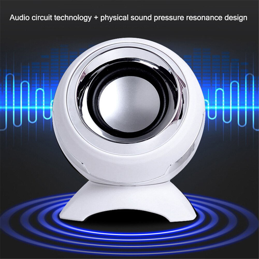 Enceintes d&#39;ordinateur à poser sur une bibliothèque filaire, enceintes à diaphragme inférieur, cornes de basse pour ordinateur portable, bureau, puissance 6W, amplificateur Audio USB AUX