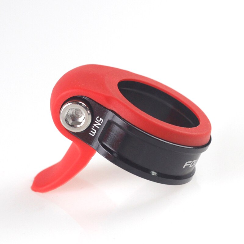 Fouriers – collier de serrage pour tige de selle vtt, fixation en caoutchouc, étanche, anti-poussière, accessoires de vélo, 31.8mm, 34.9mm, 27.2mm, 31.6mm: red 349
