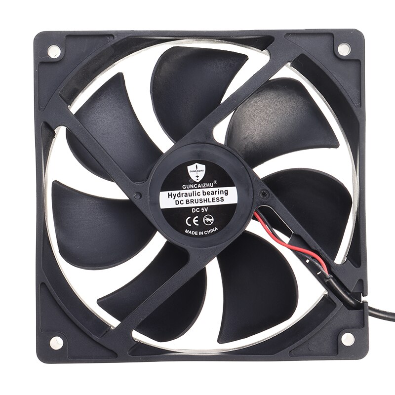 2Pcs Black Mini USB Cooling Fan Durable Silent Air Cooler Portable PC Desktop Cooling Fans Portable Useful Home Improvement