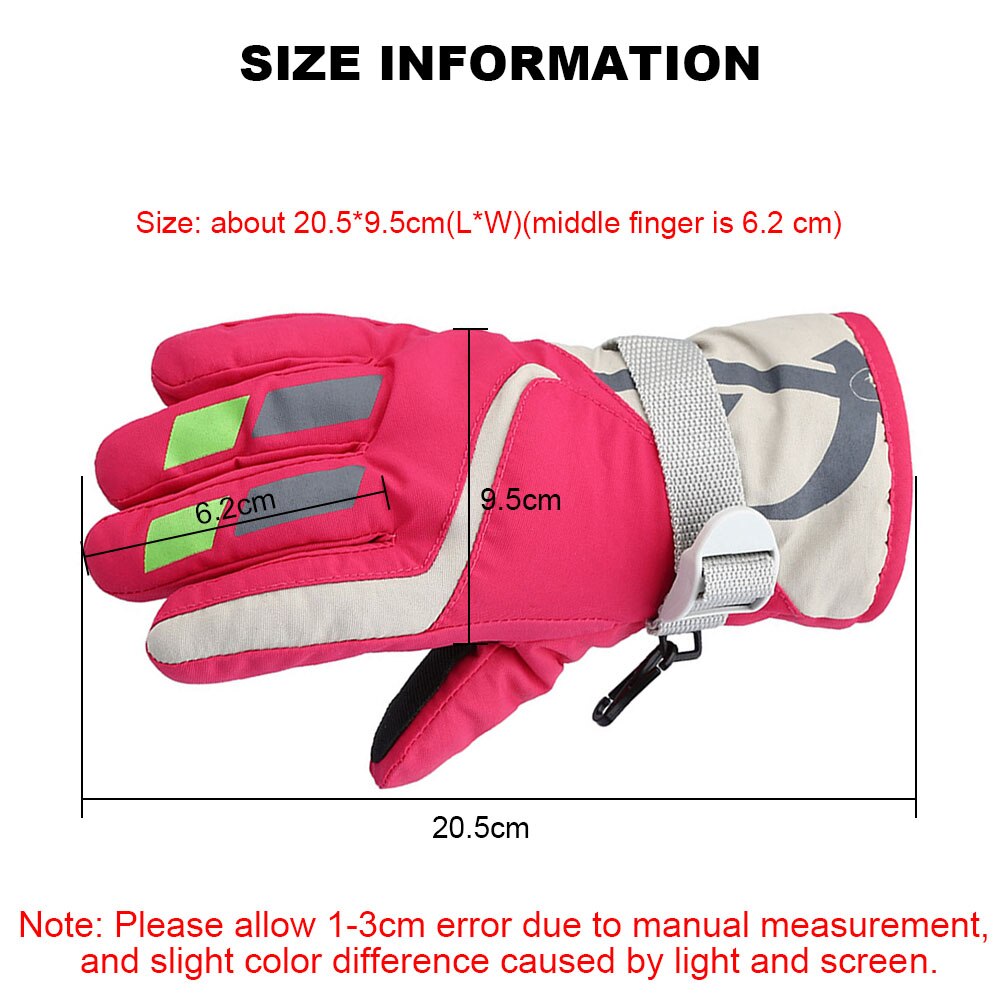 Winter Non-slip Ski GlovesWaterproof Warm Unisex Hockey Gloves Outdoor Sport Mountain Skiing Snowboard Gloves Kid Children