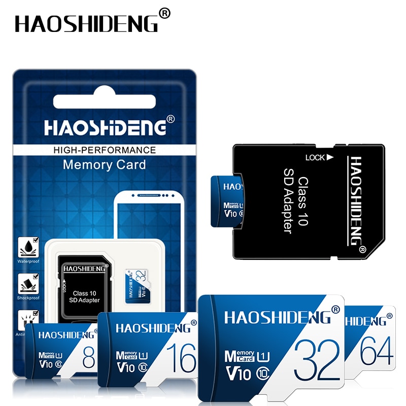 Micro Sd Geheugenkaart 32 Gb 64 Gb 128 Gb Flash Card Cartao De Memoria Tf Kaart 16 gb 8 Gb 4 Gb Adapter
