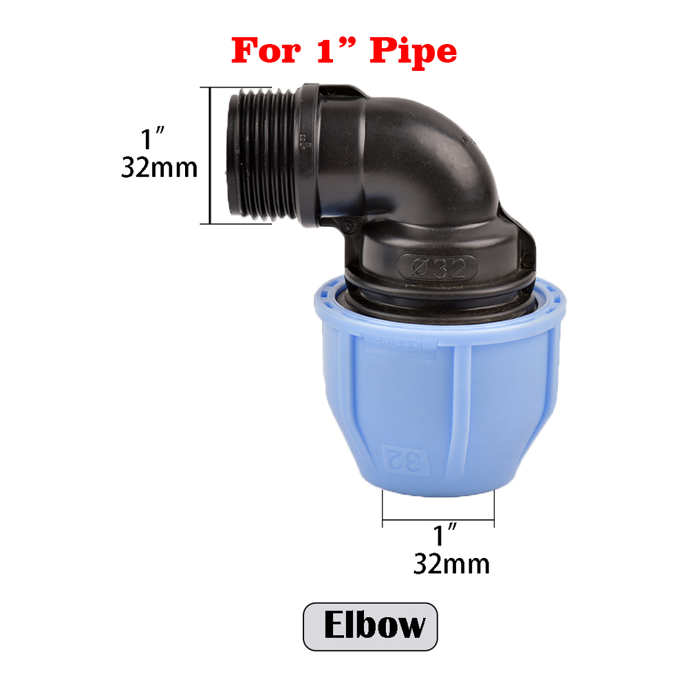 Regenfass-passend zu anschließen OD 20/25/32 mm PE-Rohrverbinder-Adapter für Wassertanks, Aquarien, Wannen, Schwimmbecken: Licht Grau