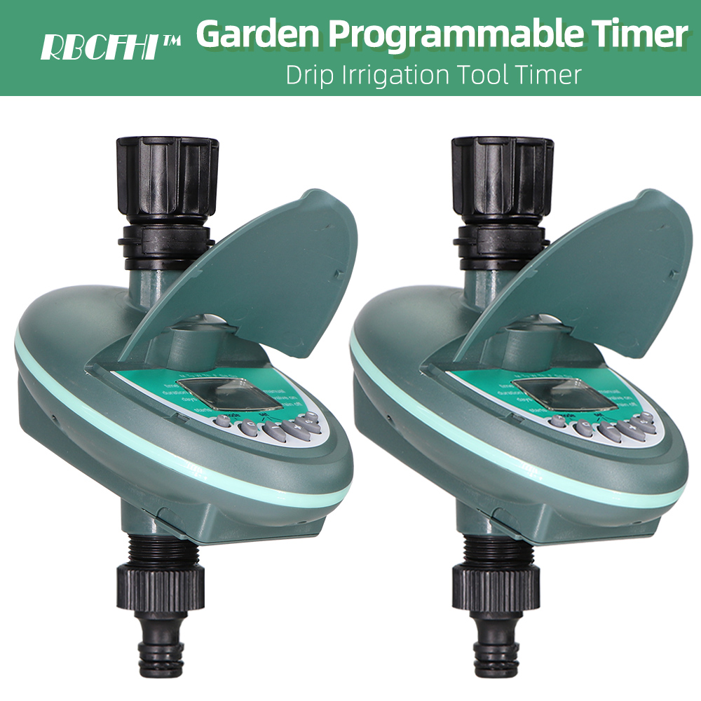 Temporizador de riego programable para jardín, controlador de sistema de riego por goteo, pantalla LCD programable automática, para balcón, patio, plantas