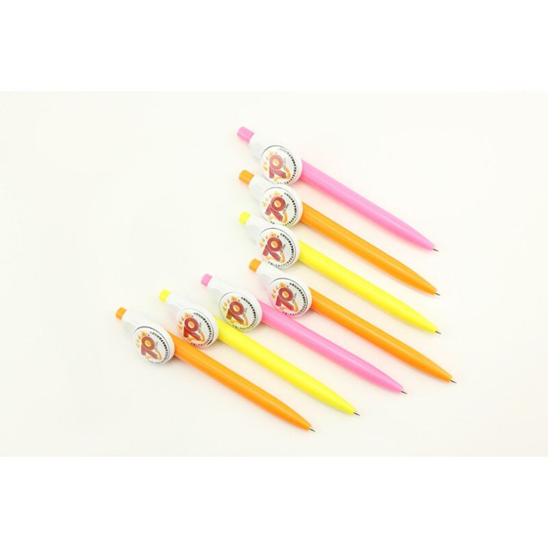 Ballpen with 1inch 25mm button badges for DIY Blank Material 100sets/PKG