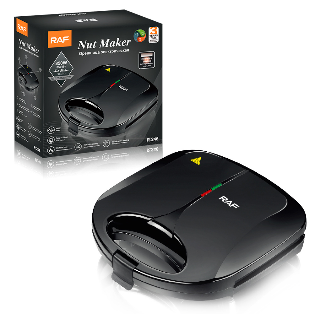 Walnuss Keks Hersteller 12 Löcher bilden automatische Nüsse Hersteller elektrische Walnuss Kuchen Hersteller Antihaft Eisen Toaster Backen Frühstücks bilden