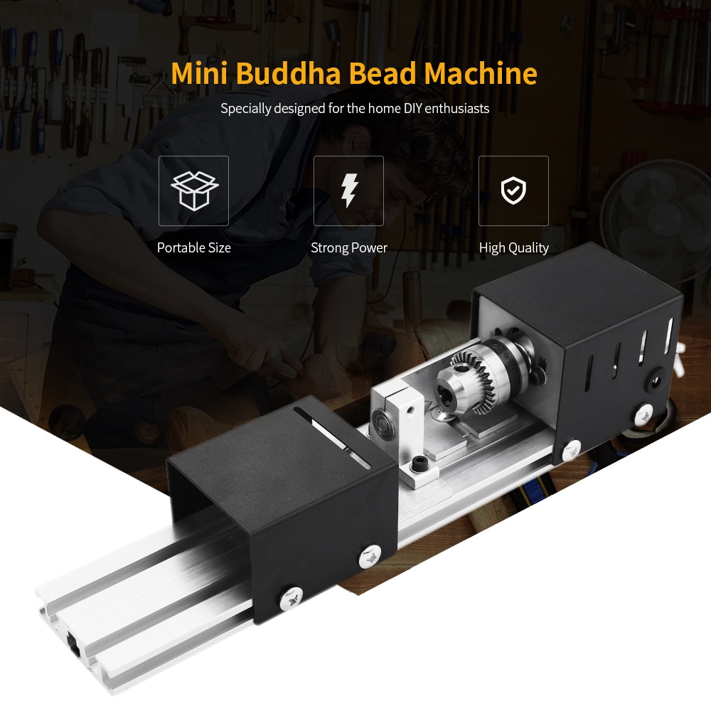 12-24V Mini Wood Lathe Machine Tool Woodworking Buddha Pearl Grinding Polishing Beads Rotary Machine DIY Lathe Wood Drill Tool