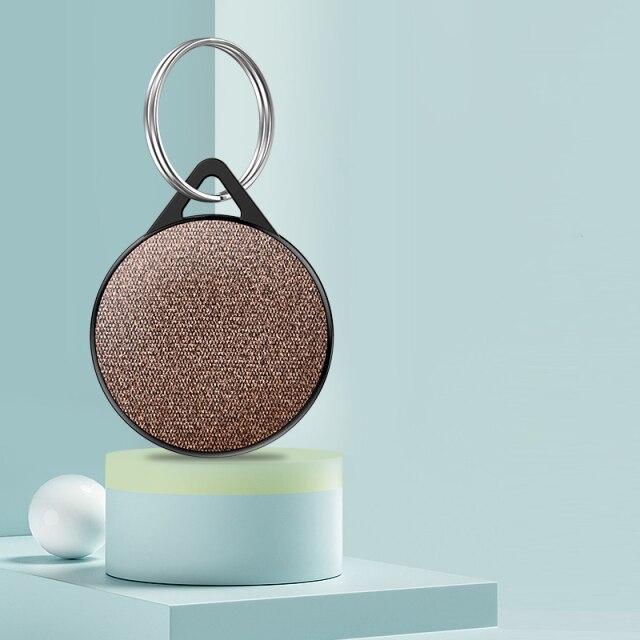 Tkanina ochronna skrzynka dla robić AirTag naganiacz zwierza pełna ochrona twarda obudowa pokrywa dla robić Airtag monitor lokalizacji z klamrą: brązowy