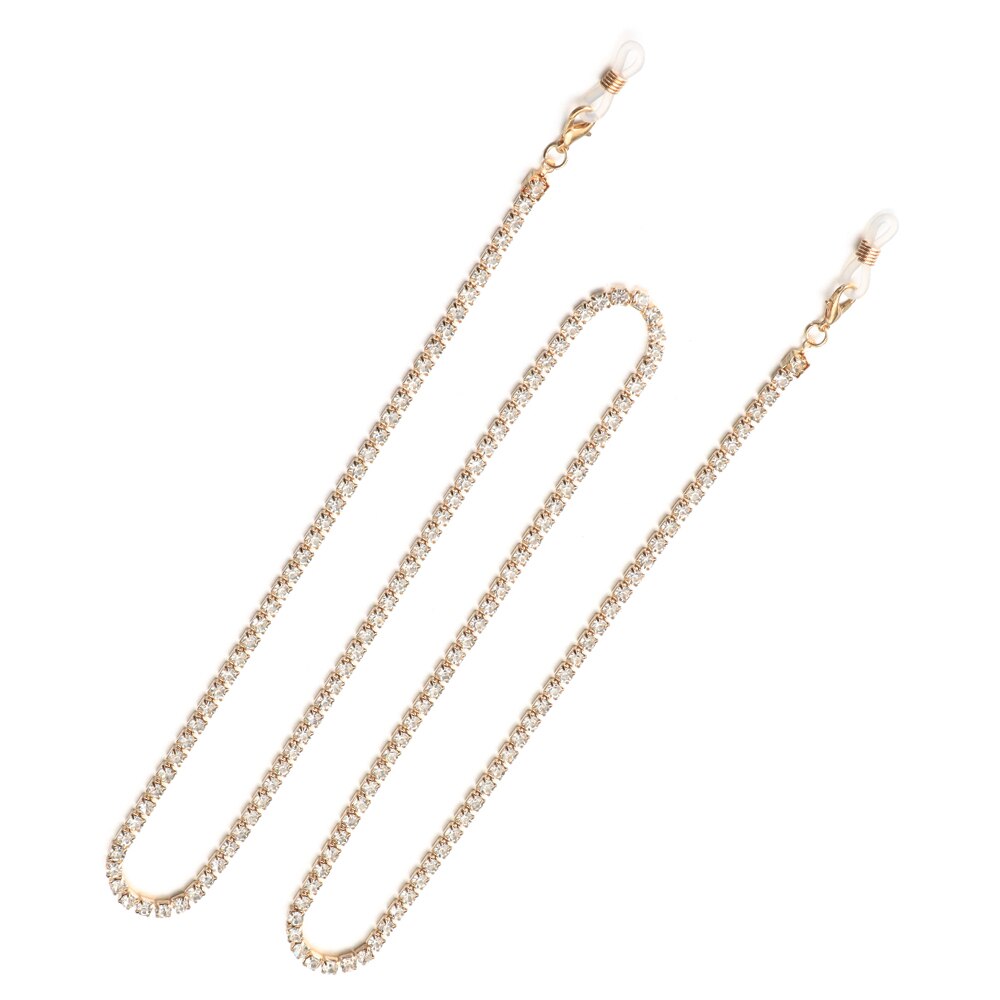 Pearls Sunglasses Chains for Women Metal Charms Eyeglasses Lanyard Necklace Glasses Holder Strap Cord Eyewear Retainer: BZ2201