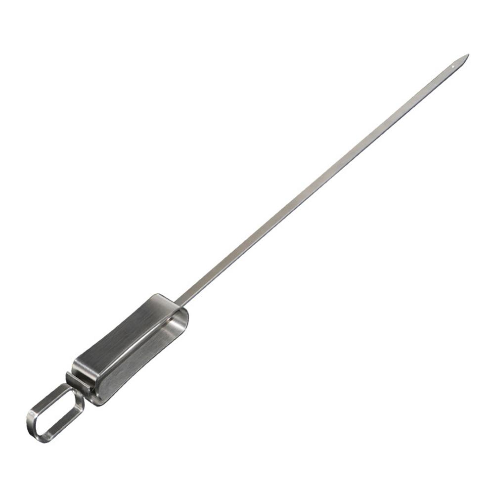 Bâtonnets de Kebab BBQ antiadhésifs | Aiguille de Barbecue, ustensile en acier inoxydable, manche Long, viande grillée, épingle à kebab d'extérieur, accessoires