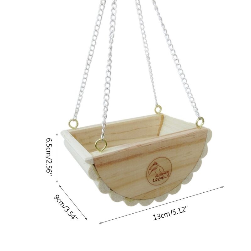 Natuurlijke Houten Schommel Rest Bed Mand Huis Speelgoed Voor Hamster Gerbil Rat Muis Kooi