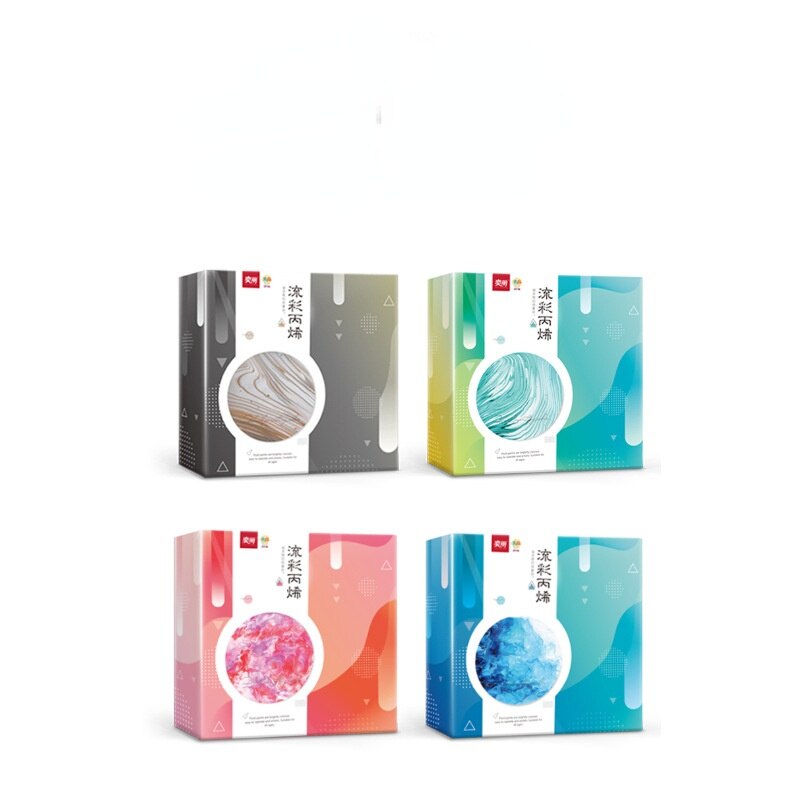 Bright Colorful Acrylic Paint Set 60ml Art Fluid Painting Paint for Drawing Art Paint Supplies Art Supplies