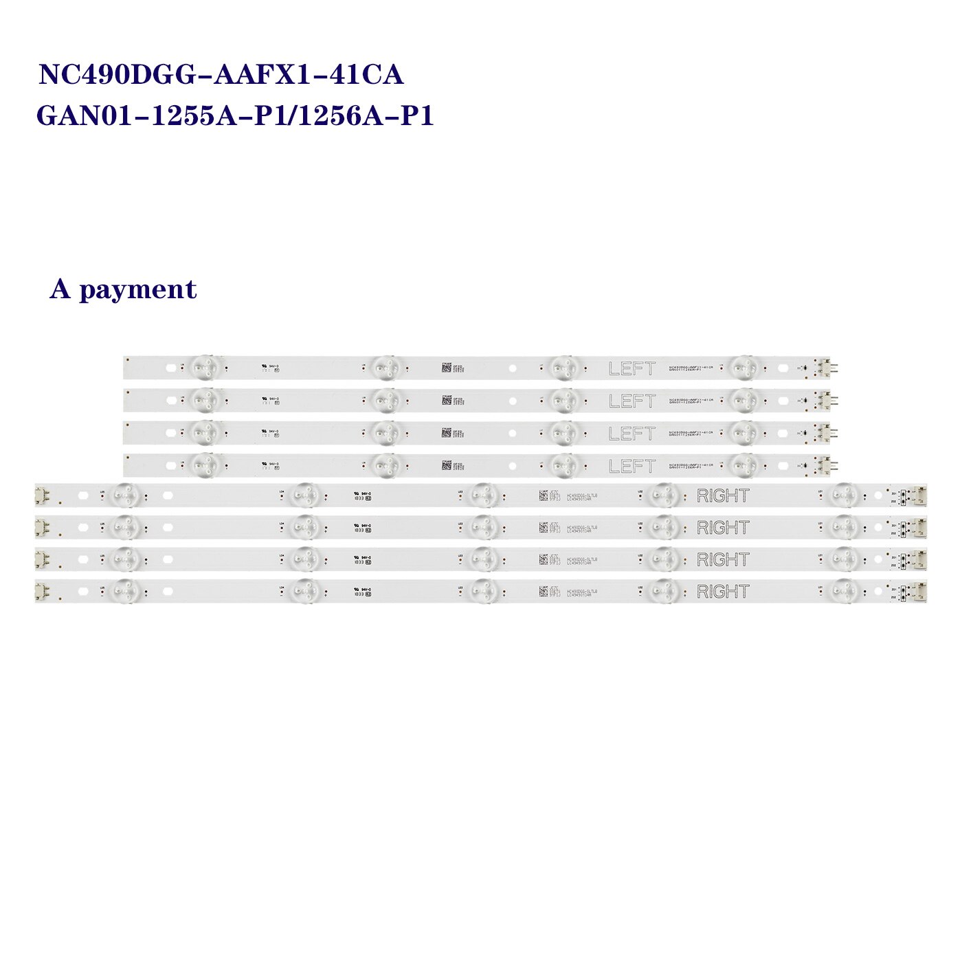 LED Backlight strip for LG 49UK6200PUA 49UK6300PLB 49UK6200 49LK5700PSC 49UJ635V 49UJ634V 49UF640T 49UH6507 49UH619V 49uf6409