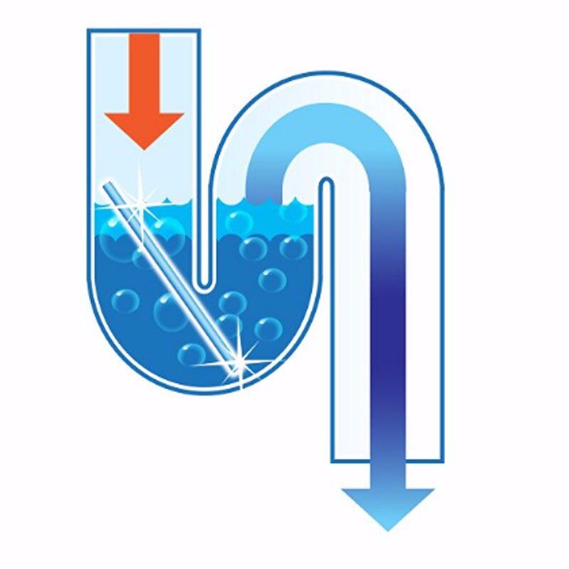 12 pz/borsa Sani bastoncini di pulizia mantieni i tuoi scarichi tubi chiari e odori pulizia della casa fognatura scarico detergente scarico zoccolo