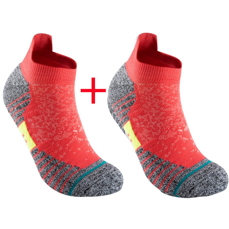 2 Pairs Bike Socks Men Nurse Compression Cycling For Women Mtb Guard Socks Stockings Sport Grip Barre Socks Invisible socks: PURPLE