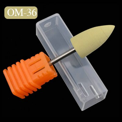 Fresa para máquina de manicura, brocas de silicona para uñas, accesorios para amoladora de uñas: OM36
