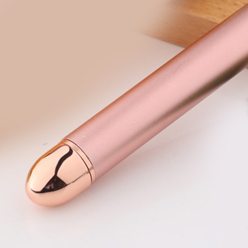Masajeador Facial eléctrico con forma de T y rodillo 3D, masajeador de brazo, ojo, nariz, cabeza, 24k, Estiramiento Facial instantáneo de pulso dorado