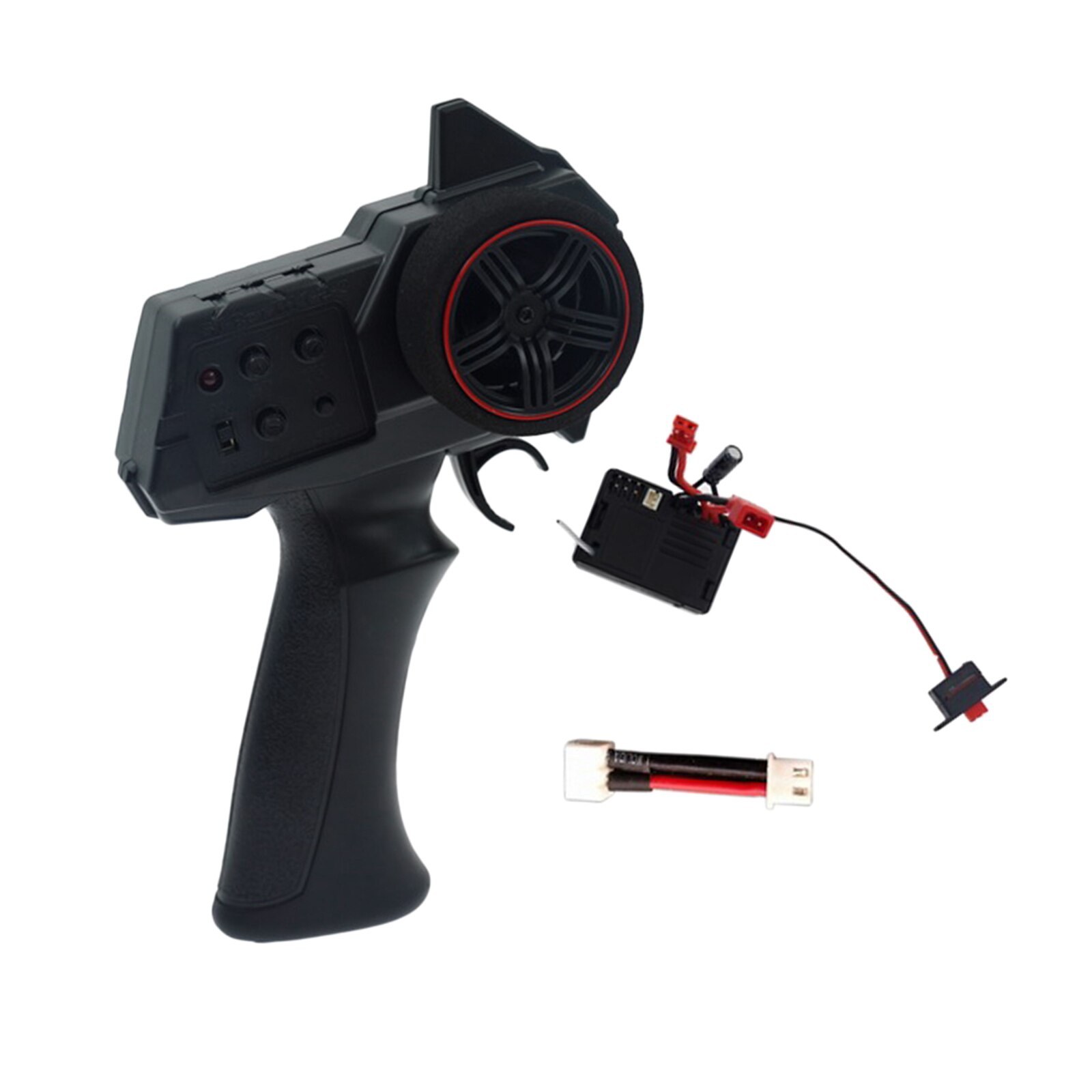 AX7S 2.4G 3CH RC Transmitter w/ Receiver Set LED Display for RC Car Vehicles Boat Tank