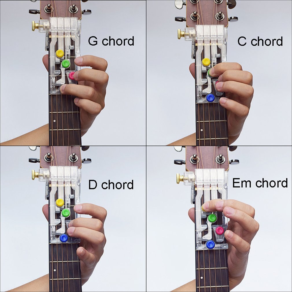 Chordbuddy – système d'apprentissage de la guitare acoustique, aide à l'enseignement des accords, aide à la pratique de la guitare, accessoires