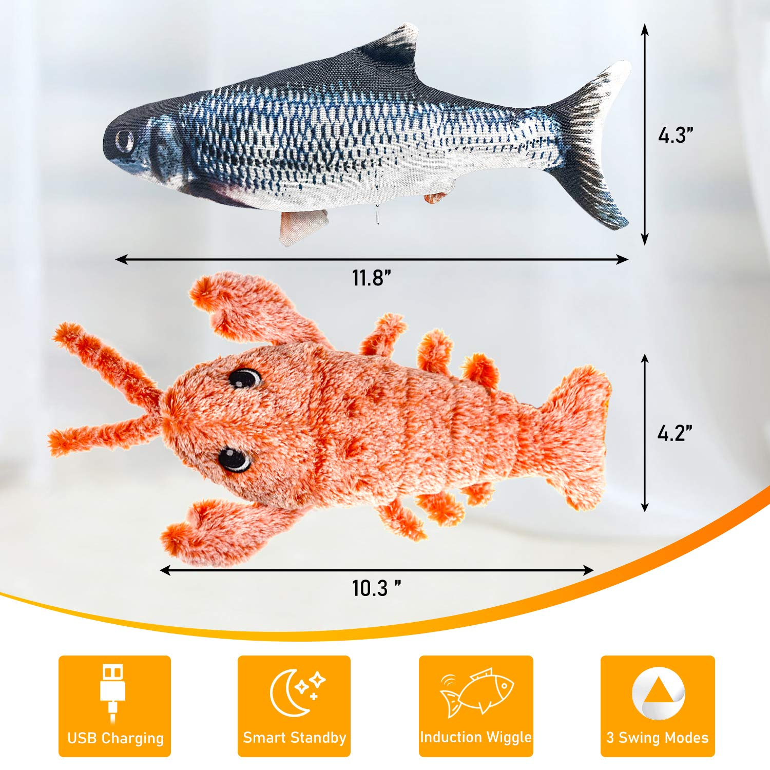 Jouet électrique interactif en forme de poisson pour chat, sauterelle, cataire réaliste, produit pour animaux de compagnie, chaton