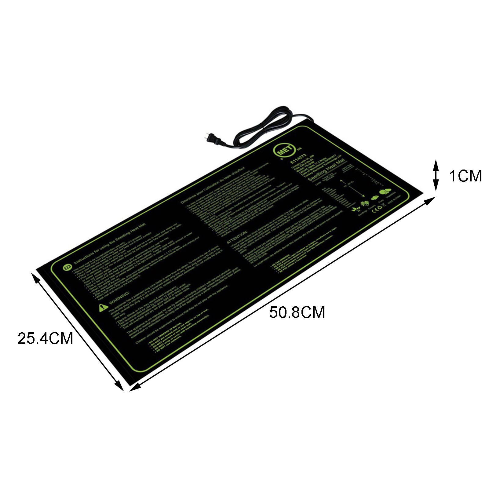 Waterproof Propagation Seedling Heating Mat 300V Plant Seed Germination Clone Nursery Heating Pad Garden Supplies