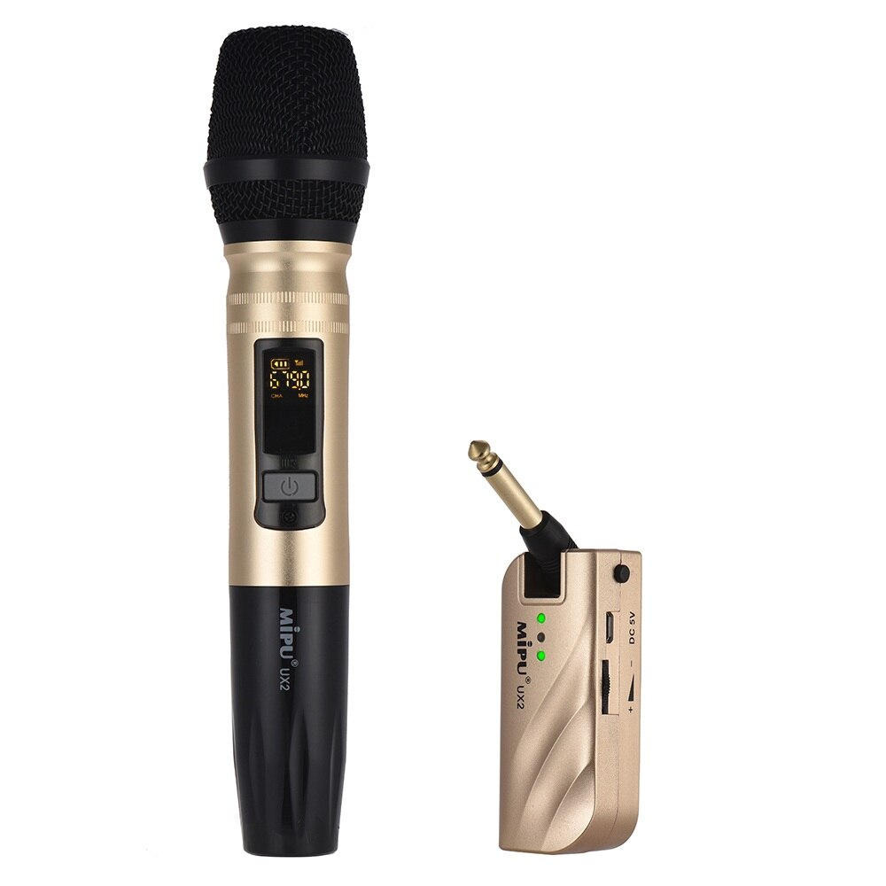 Wireless Handheld Microphone UHF Dual Frequency Mic System for Karaoke Meeting Speech Home Entertainment: 1 Mic