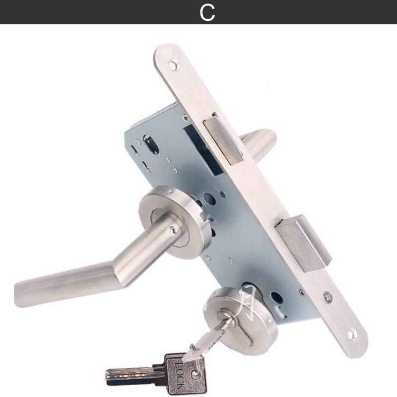 True ,304 stainless steel split Handle lock,door hardware,for Fire door Indoor door Fire channel door,European standard