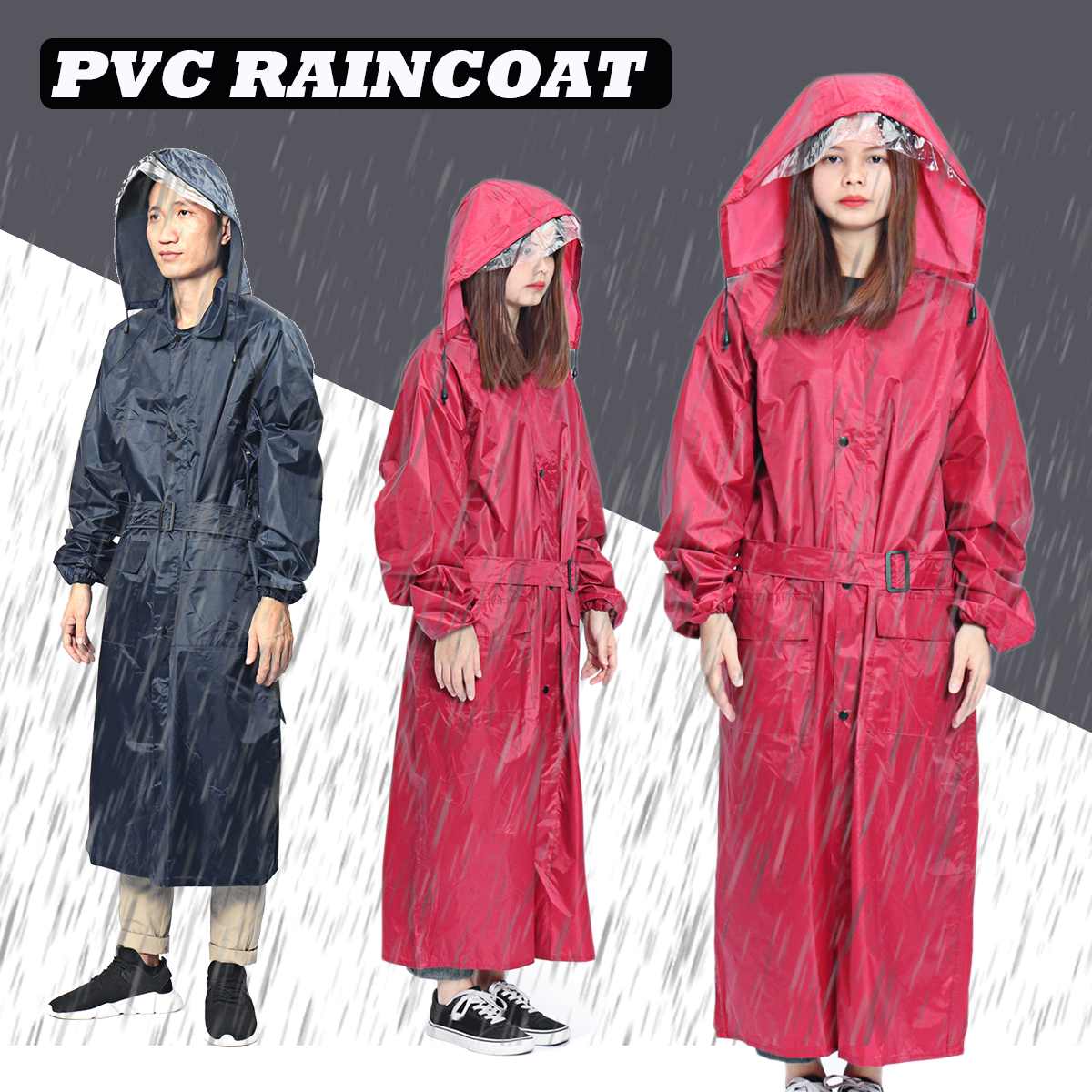 Ondoordringbare Regenjas Vrouwen Mannen Waterdichte Trenchcoat Poncho Regenjas Vrouwen Regenkleding Regenkleding Poncho