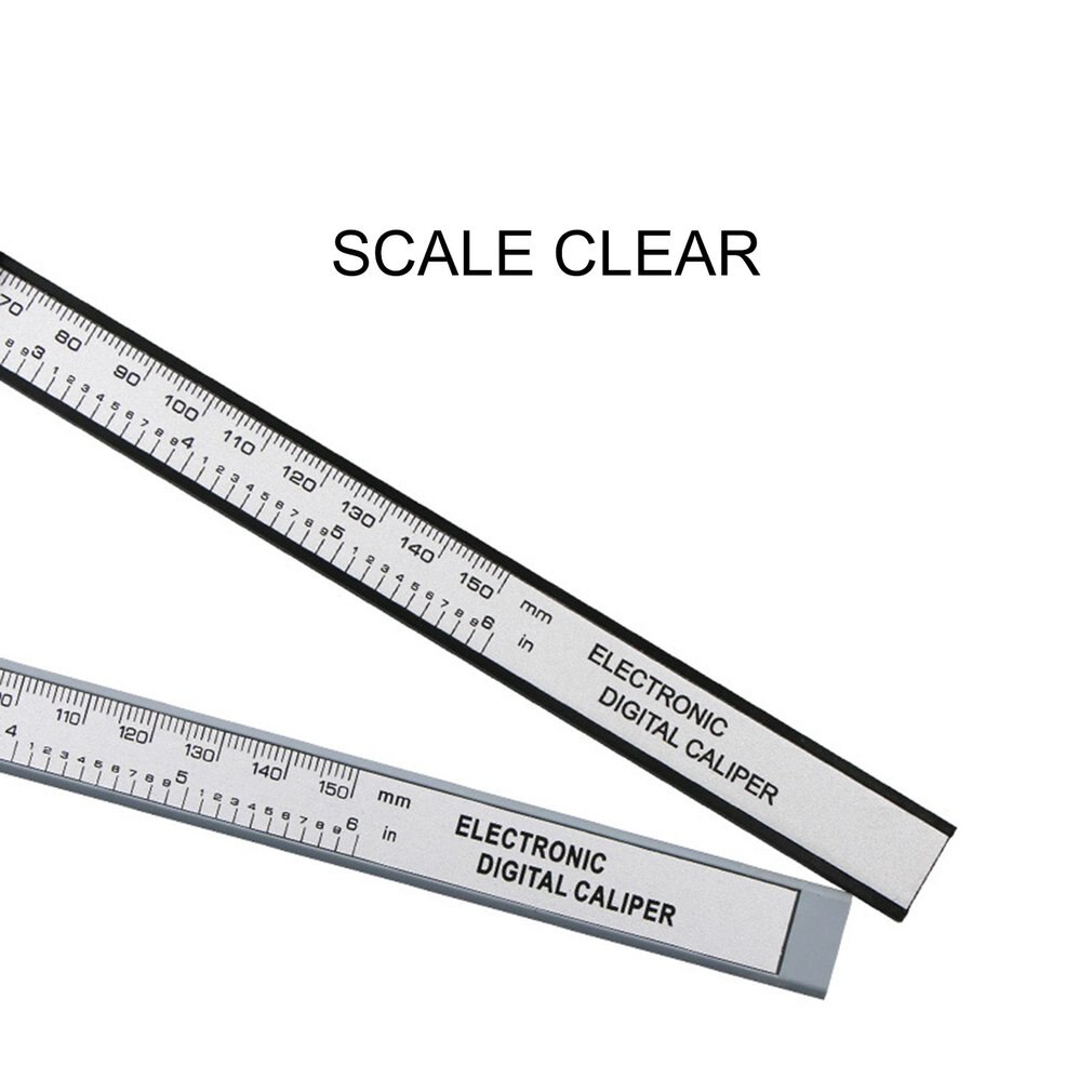 Calibrador Vernier de fibra de carbono, Digital, LCD, 0-150mm, 150mm, modelo de micrómetro, calibrador Vernier de precisión
