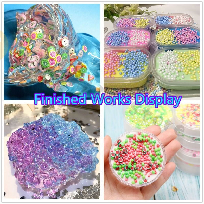 75pcs Supplies Kit Foam Beads Charms Styrofoam Balls Tools For DIY Making Additives for Slices Clay