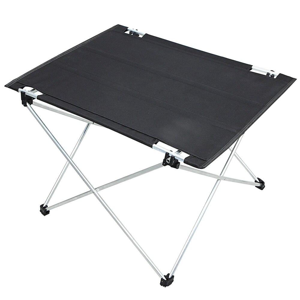 Foldable Camping Table Portable Tables Outdoor Aluminum Alloy Picnic Desk Garden Kitchen Table Furniture Ultra Light Pliable: black