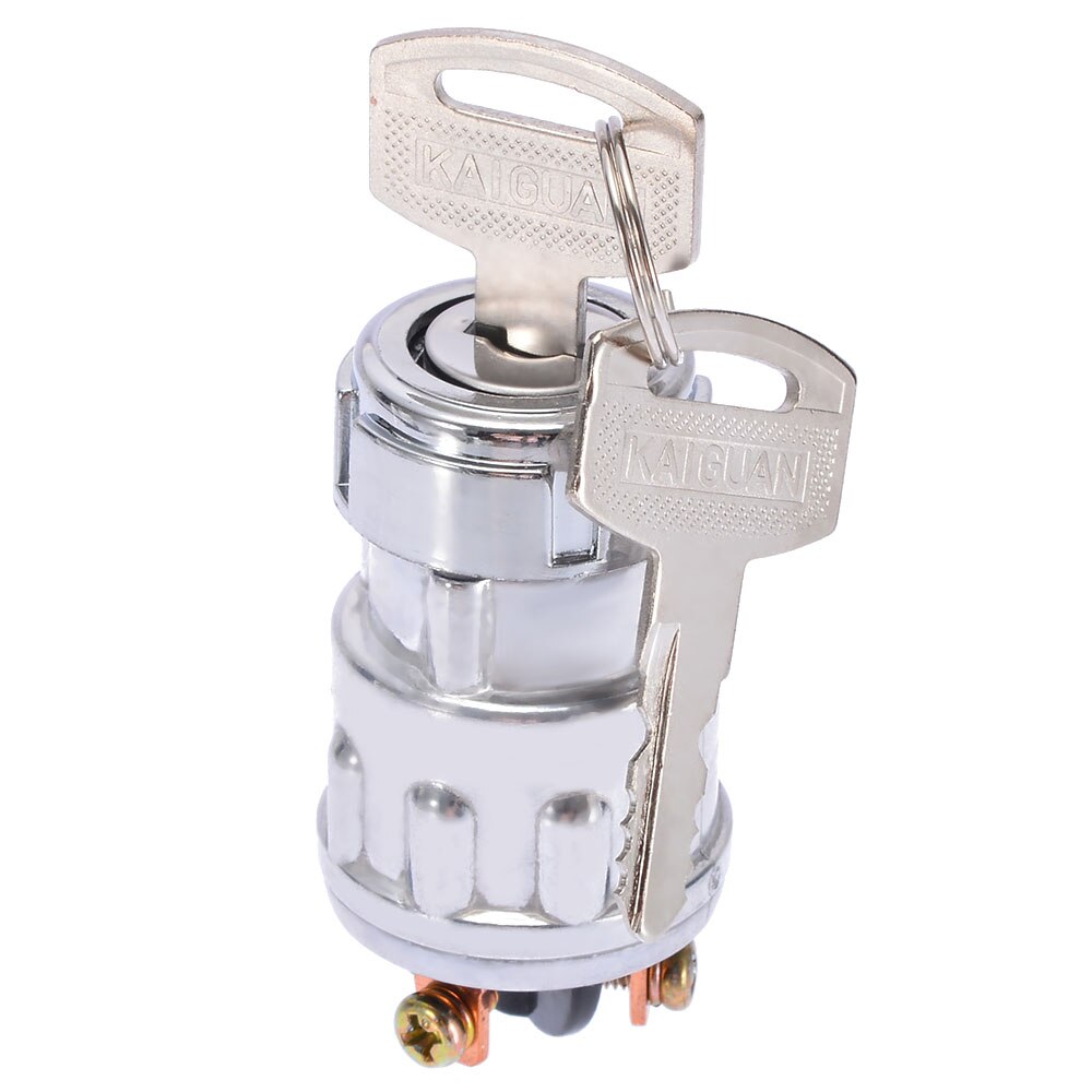 Universal Car Boat Motorcycle Ignition Starter Key Switch Barrel 4 Position With 2 Keys Car Switch Replacement