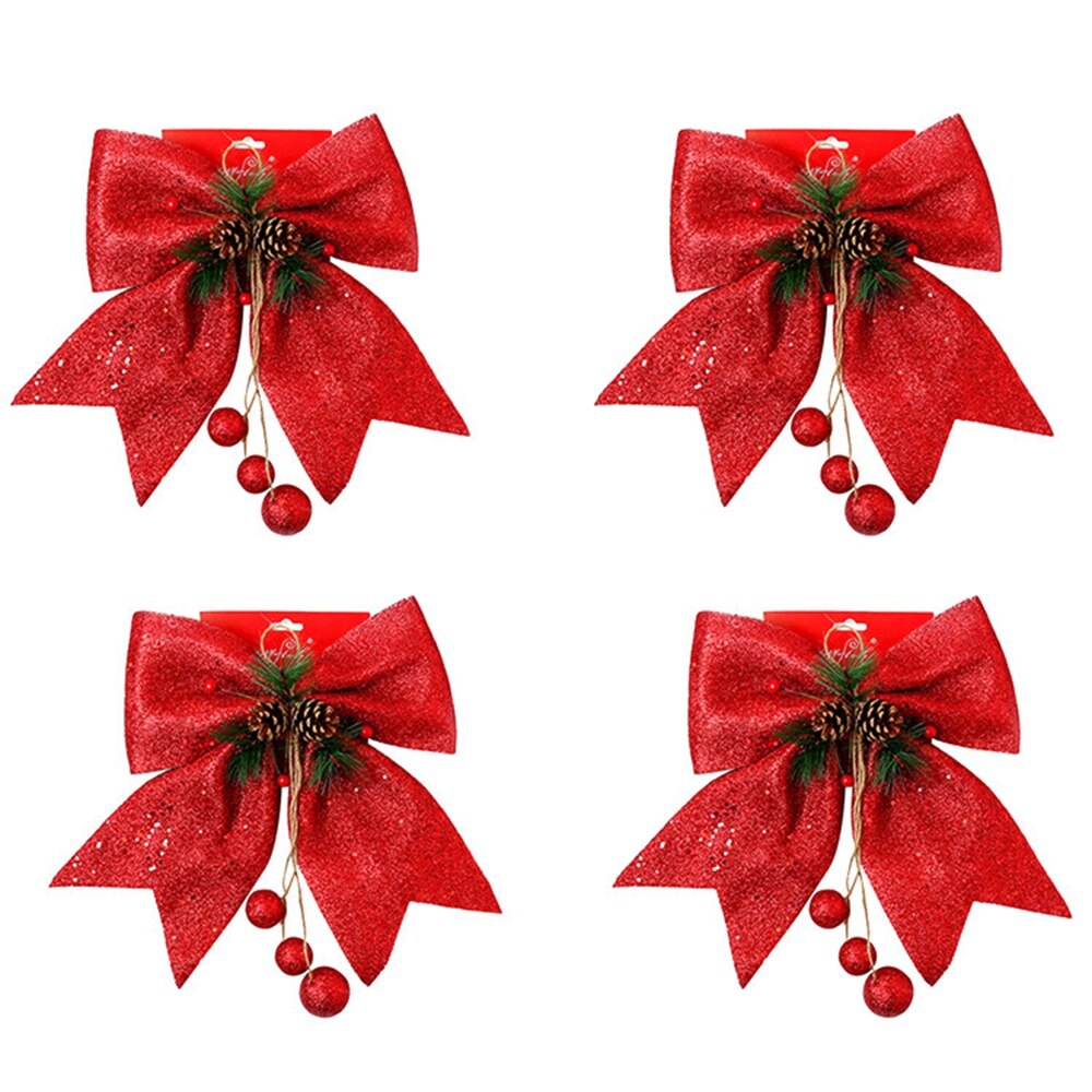 Grands nœuds de ruban pour arbre de noël , 1 pièce, décoration pour la maison, pour fête de noël 2022 et nouvel an