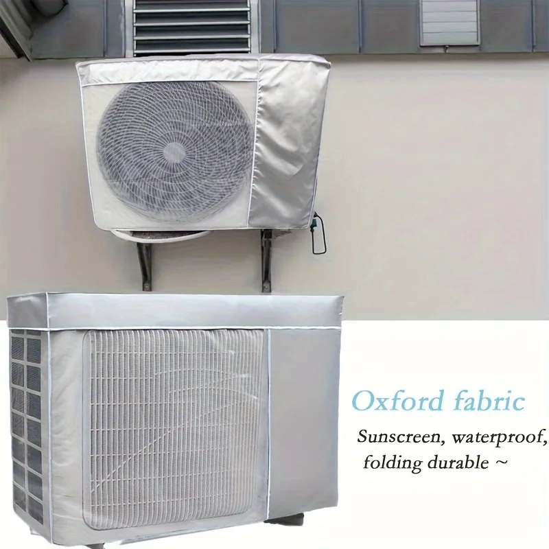 Klimaanlage Abdeckung draussen Klimaanlage Schutzhülle Klimaanlage Staub Abdeckung Sunproof Wasserdichte Abdeckung Anti-Schnee O