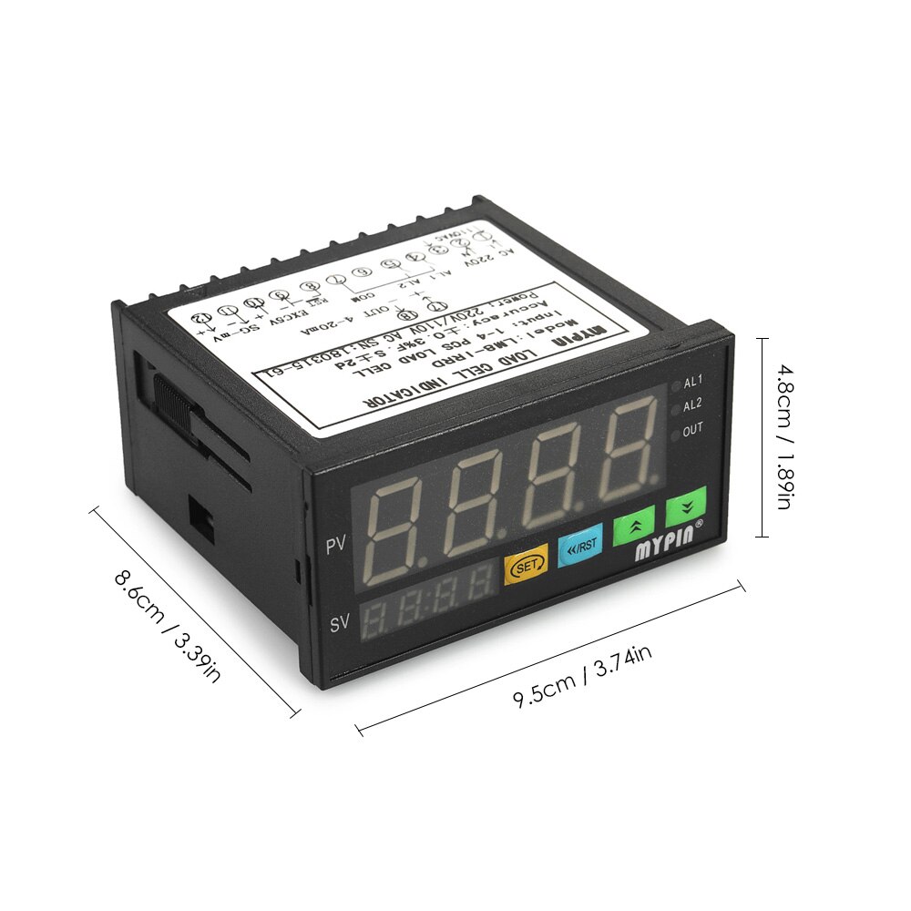 LED Gewicht Sensor Digitale Wägezelle Anzeige Mit Einem Gewicht Meter Wiegen Regler 1-4 zuletzt Zellen Signale Eingang Druck Sensor