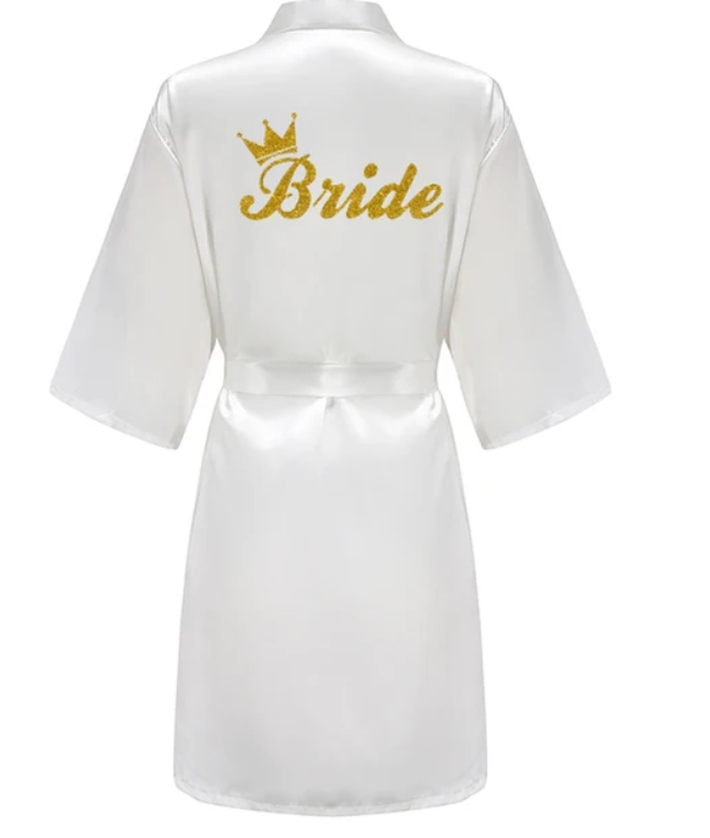 Bride Robe Women Burgundy Robe Satin Silk Robes Wedding Bridal Bridesmaid Robes Bathrobe Sleepwear Silk Dress