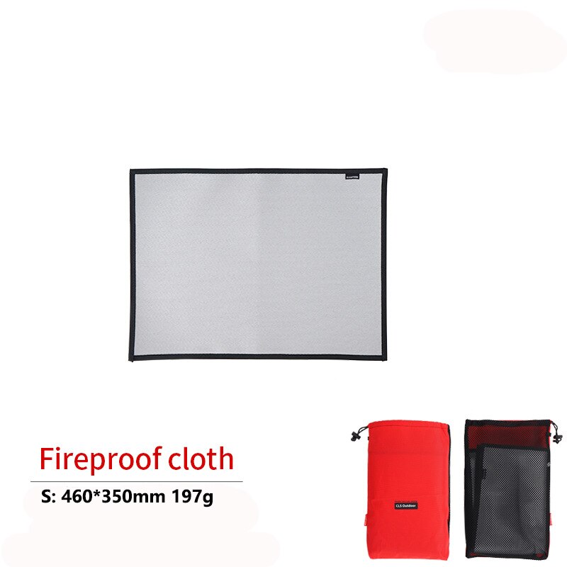 Outdoor Camping Brandwerende Doek Picknick Barbecue Warmte Isolatie Pad Vlamvertragende Siliconen Coating Fiberglass Fire Deken