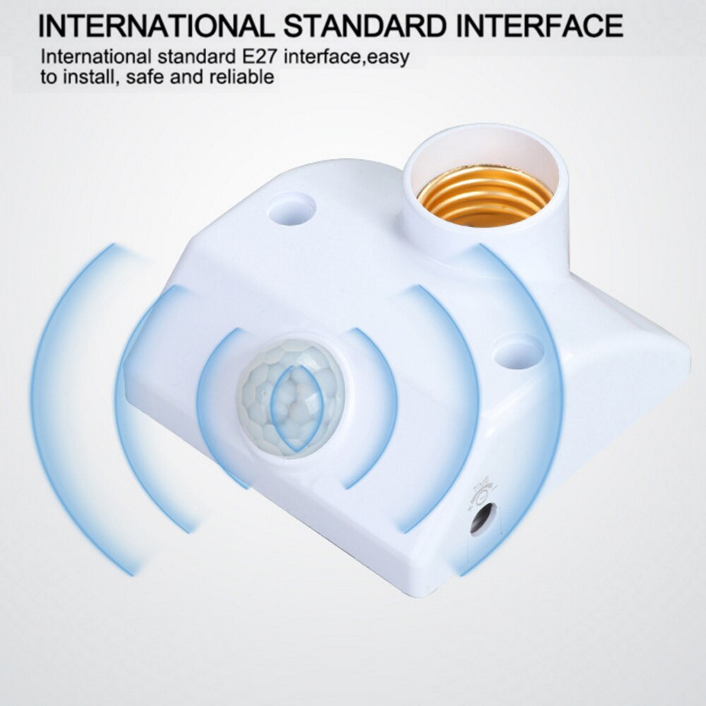 Sensor E27 Lamphouder Socket Pir Motion Sensor / Sound Sensor Ampul Led Light Base Intelligente Gloeilamp Schakelaar AC100-240V