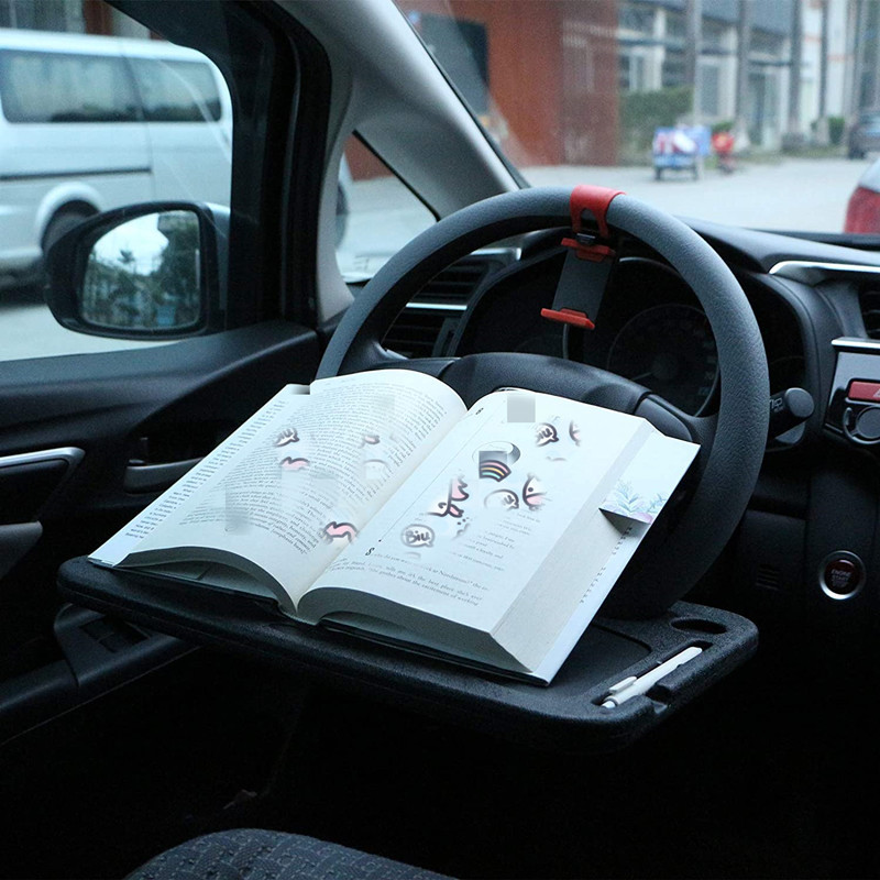 Universele autotafel stuurwiel eettafel werkkar drank- en koffiehouder dienblad laptop computer bureau standaard zittafel autoaccessoire