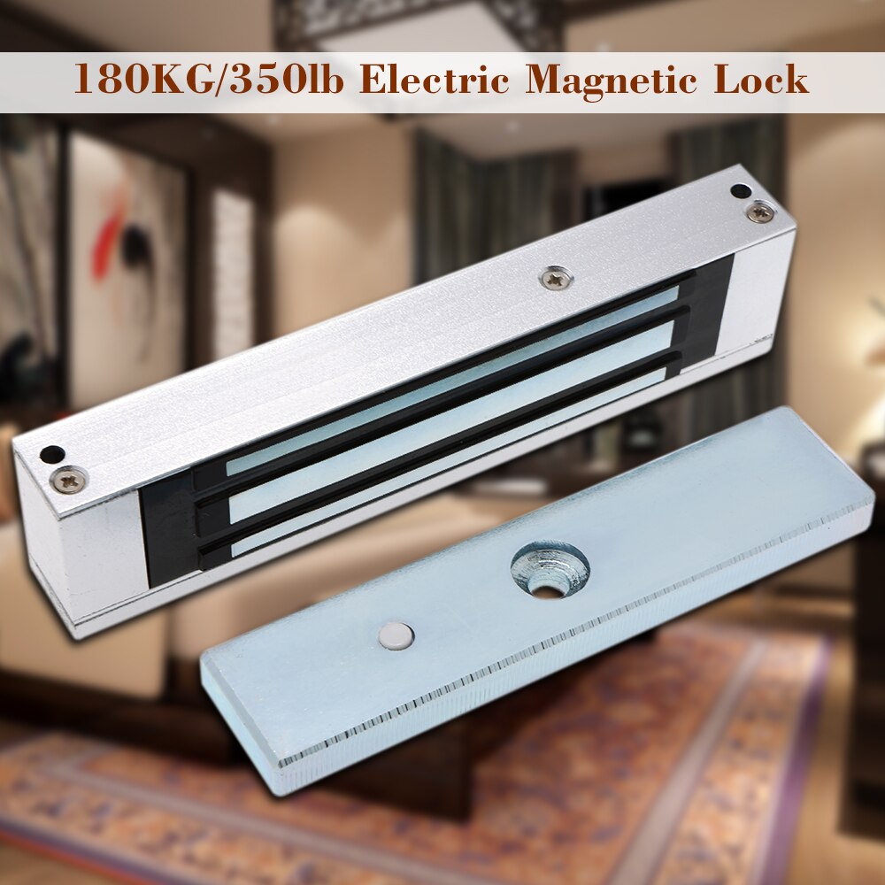 Door Access Control System Kit RFID Keypad + Power Supply + Electric 180KG Magnetic Lock Strike Door Locks for Home