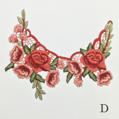 Parches bordados de rosas Para coser/planchar Para Ropa, Parches Para Ropa, apliques artesanales, accesorios de Ropa diy, pegatina de tela: D